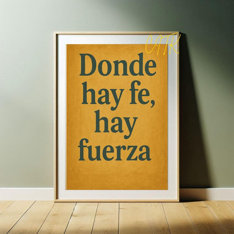Catholic inspirational quote in Spanish