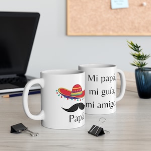 Día del Padre Mug | Father’s Day Gift for Mexican Papás | Hispanic Dad Coffee Cup | Cultura POD Gift | Ceramic Mug for Him