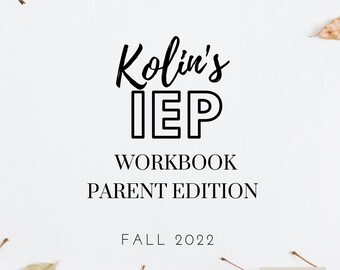 IEP Parent Guide, IEP Parent Workbook, Special Education, Teacher, Parent Special Education, Special Education Parent, School IEP, Planner