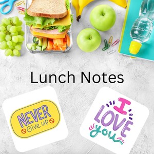 Printable Lunch Box Notes| Inspiring Notes| Notes for Anyone| Encouragement Lunch Notes| Notes for Kids| Positive Notes| 36 Notes PDF