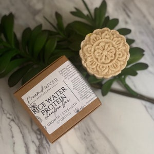 Rice Water Shampoo Bar | Solid Shampoo | All Natural Shampoo | Eco Friendly | Plastic Free | Essential Oils | Conditioner Bar