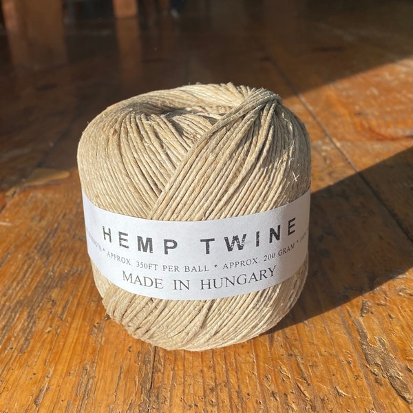 Hungarian Hemp Twine 350 Feet