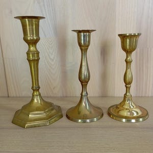 Brass Candlestick Set