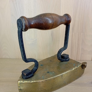 Altmessing Bügeleisen
