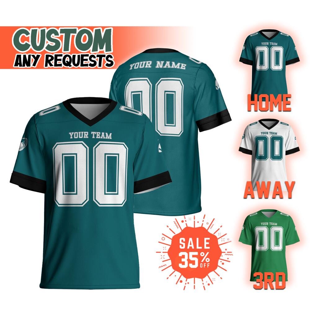Custom Eagles Jersey - Etsy Canada
