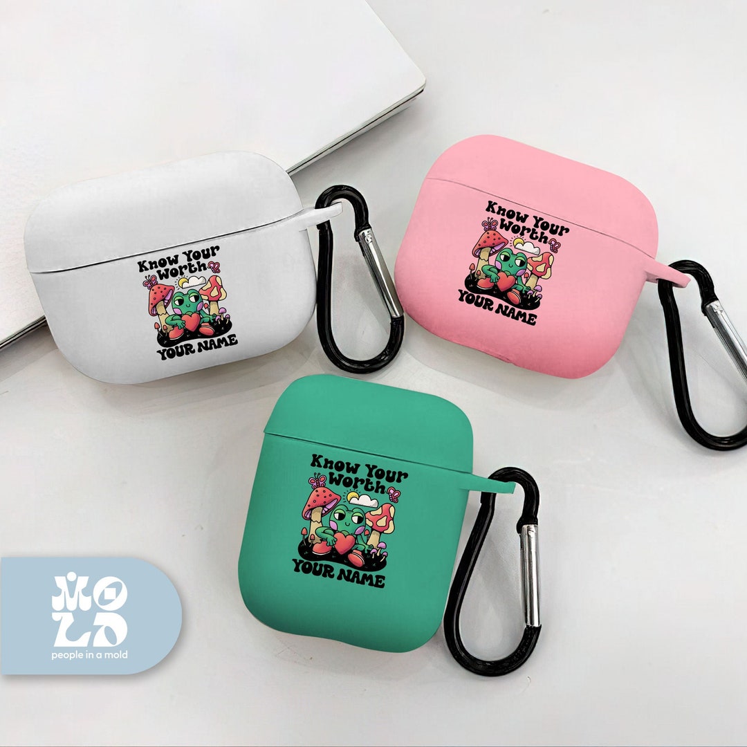 Know Your Worth AirPod Case Custom AirPod Case Inspirational Etsy