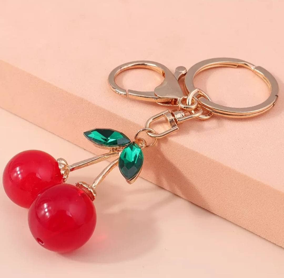 BlingMeBoutiqueCo Cherry Keychain