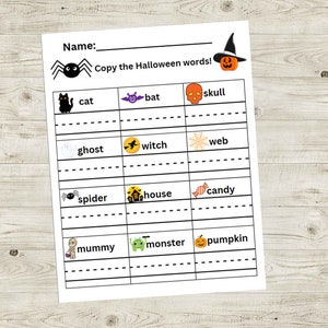 Halloween Worksheet for Kids | Halloween Activity | Worksheets for Kids | Halloween Printable | Halloween Activity Download | Halloween
