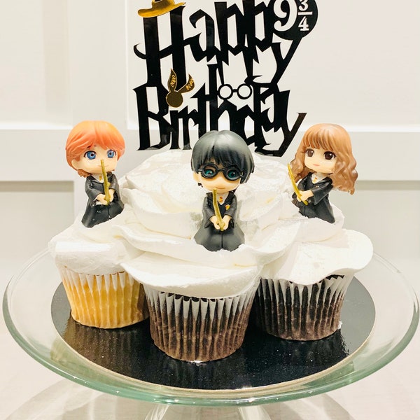 Harry Potter Cake Topper Kit - The Golden Trio Flying Collection