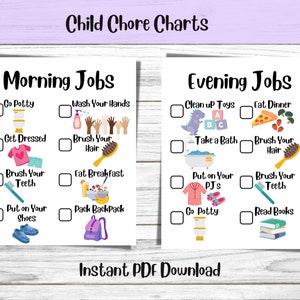 Chore Chart Kids, Chore list, Chore list for kids, Chore chart, Weekly chore chart, Responsibility chart, Routine Chart, Chores
