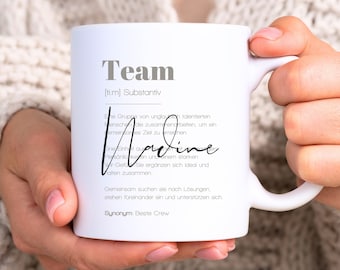 Team Gift Mug with Personalized Name, Colleague Gift, Employee Gift, Best Team, Team Thank You, Team Mugs, Farewell