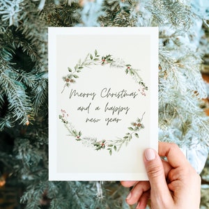 Elegant Christmas card minimalist, Merry Christmas, Christmas card, Christmas greeting, Christmas gift, Merry Christmas