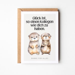 Collègue cadeau, carte de collègue, cadeau pour collègue pour anniversaire, adieu collègue, pension de collègue, cadeau d'adieu collègue DINA6