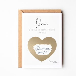 Cadeau mamie carte anniversaire personnalisée, cartes à gratter mamie à écrire sur soi, carte mamie I cadeau pour mamie, anniversaire mamie