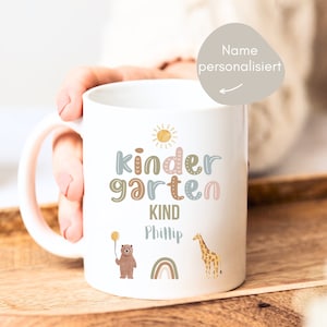 Kindergarten child gift, kindergarten child mug with desired name, gift kindergarten child, finally kindergarten child, kindergarten start
