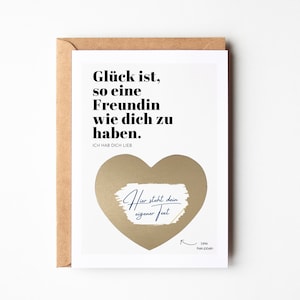 Cartes à gratter cadeaux à écrire sur soi pour sa meilleure amie I cadeau copine I carte bon cadeau