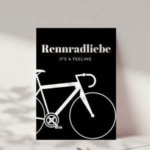 Geschenk für Fahrradfahrer | Geschenk für Radfahrer | Geburtstagskarte für Fahrradfahrer | Rennrad, Fahrrad, Gravel Bike | Bikerholic