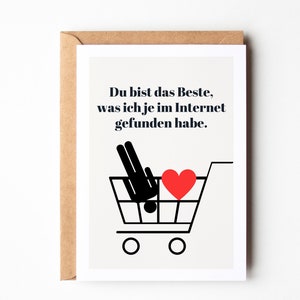 Lustige Karte für Paare, die sich über eine Swipe App kennengelernt haben - Tinder Match, Dating App, swiped right, perfect match Karte