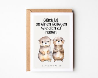 Cadeau voor collega, collegakaart, cadeau voor collega voor verjaardag, afscheid collega, pensioen collega, afscheidscadeau collega DINA6