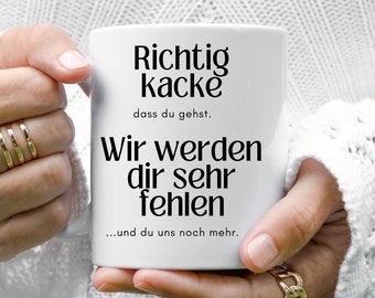 loulala® Funny farewell gift colleagues, farewell gift colleagues, job change gift, retirement gift, pension gift, farewell