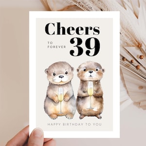Lustige Geburtstagskarte Forever 39, Grusskarte zum Geburtstag, 40 Geburtstag, Geburtstagsgeschenk, Geburtstags karte, Happy Birthday Karte