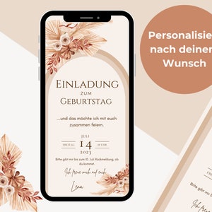 loulala® Digitale Einladungskarte, digitale Ecard Geburtstagseinladung von uns personalisiert für dich Bild 1