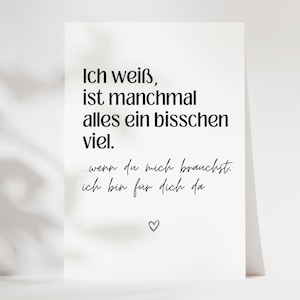 Postcard encouragement, encouraging gift, consolation card, encouragement, difficult times, I am here for you, get well soon, consolation card