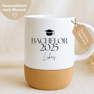 Bachelor Geschenk, Bachelor Tasse personalisiert mit Namen, Bachelor bestanden Geschenk, Bachelor Abschluss Tasse