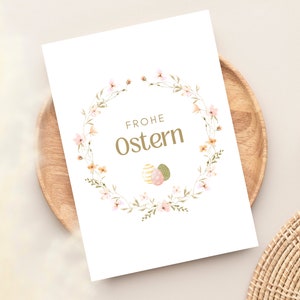 Biglietto di Pasqua, regalo di Pasqua, biglietto di auguri di Pasqua come cartolina A6, inclusa busta su richiesta, regalo di Pasqua, biglietto di auguri di Pasqua, biglietto di Pasqua