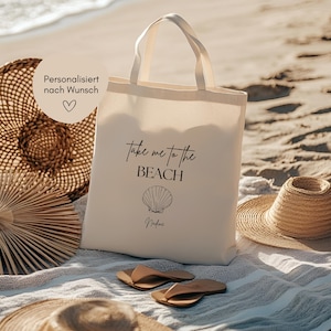 loulala® Beach bag, jute bag with print, beach tote bag, canvas bag, beach bag with cute otters, fabric bag for vacation