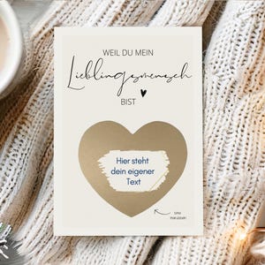 loulala® Chèque personnalisé sous forme de cartes à gratter à écrire sur soi, carte de Noël, carte chèque, idée cadeau de Noël