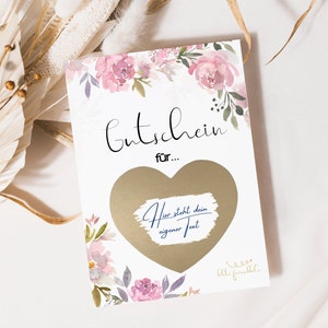 loulala® cartes à gratter à écrire sur soi I carte à gratter I carte d'anniversaire personnalisée I bon I surprise avec enveloppe