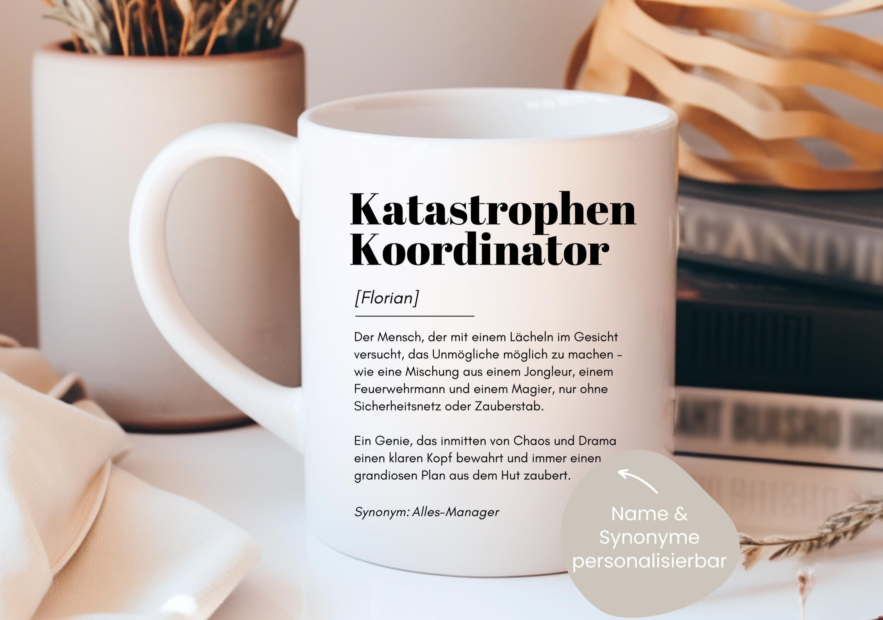 loulala® Funny mug with personalized name, colleague mug with saying, gift for men, funny mug, team gift, gift for boss, team leader