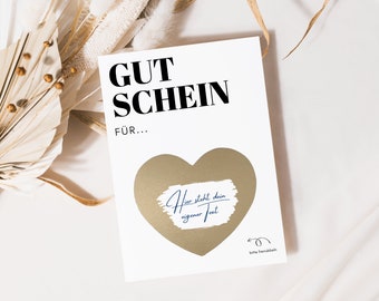 Personalized voucher | Scratch cards to write on yourself | Personalized birthday card | Voucher card