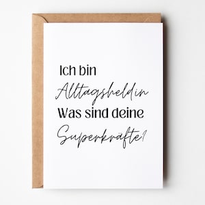 Carte postale drôle de héros de tous les jours, cadeau de meilleur ami, héros de tous les jours, cadeau d’encouragement, cadeau de maman, cadeau de mère, cadeau d’encouragement