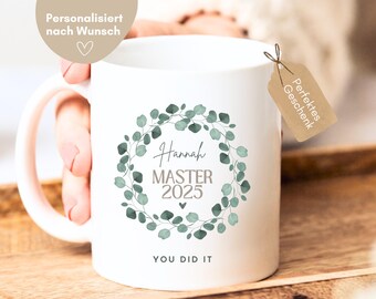„Masterin“ Spruch-Tasse – Geschenk Für Master-Absolventinnen, 330 Ml, Spülmaschinenfest, Beidseitig Bedruckt, Aus Keramik