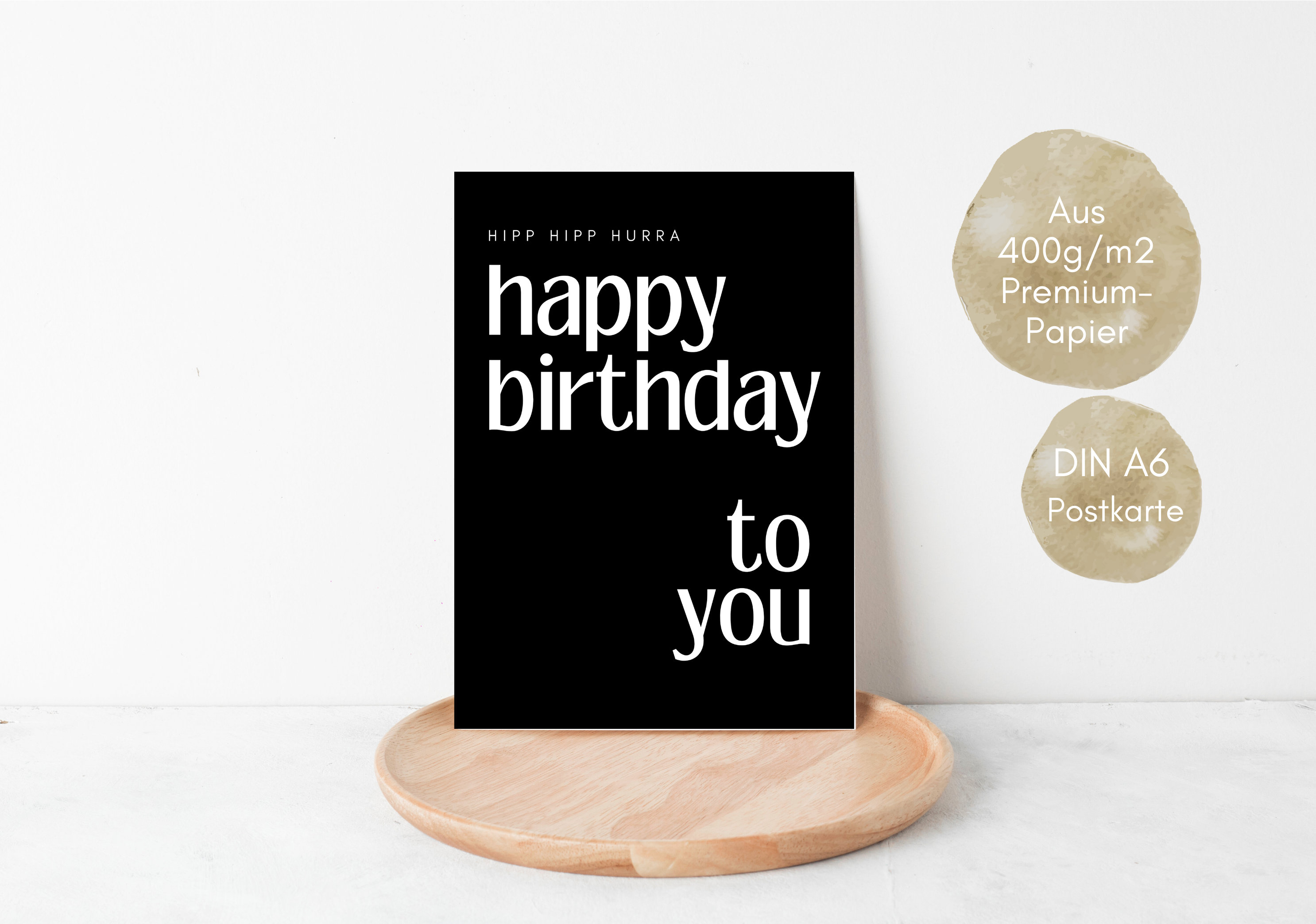 Kakix Biglietto Auguri Compleanno In Bambù – Retrò Con Glitter Per Donne E Amiche - 3