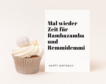 Lustige Geburtstagskarte, Happy Birthday Karte, Geburtstag, Geschenk zum Geburtstag Postkarte DIN A6 | inkl. Kuvert nach Wunsch