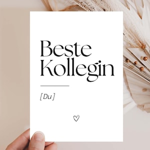 Carte d'anniversaire pour collègue, cadeau pour collègue, cadeau pour collègue, carte d'anniversaire pour collègue, carte pour meilleur ami au travail, dire merci à un collègue