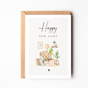 Carte d'inauguration pour emménager dans votre nouveau logement | bonne nouvelle maison | Carte de pendaison de crémaillère | Cadeau de pendaison de crémaillère pour votre nouvelle maison