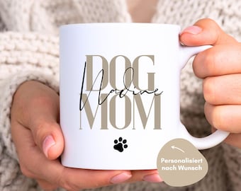 loulala® Mug cadeau maman chien, cadeau d'anniversaire pour maman chien, cadeau propriétaire chien, cadeau amoureux chien personnalisé