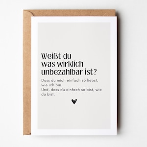 Postkarte Danke sagen, Geschenk beste Freundin, Geschenk für den Lieblingsmenschen, Herzensmenschen danke sagen, Freundschaftskarte DIN A6
