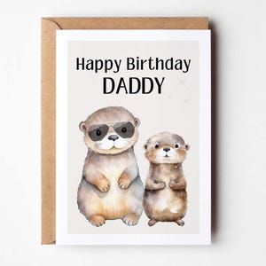 Papa Geburtstag, Papa Geschenk Otter, Vater Geburtstag, Vater Geburtstagsgeschenk, Papa Geburtstagskarte, Vater Geburtstagskarte Hej.Otti®