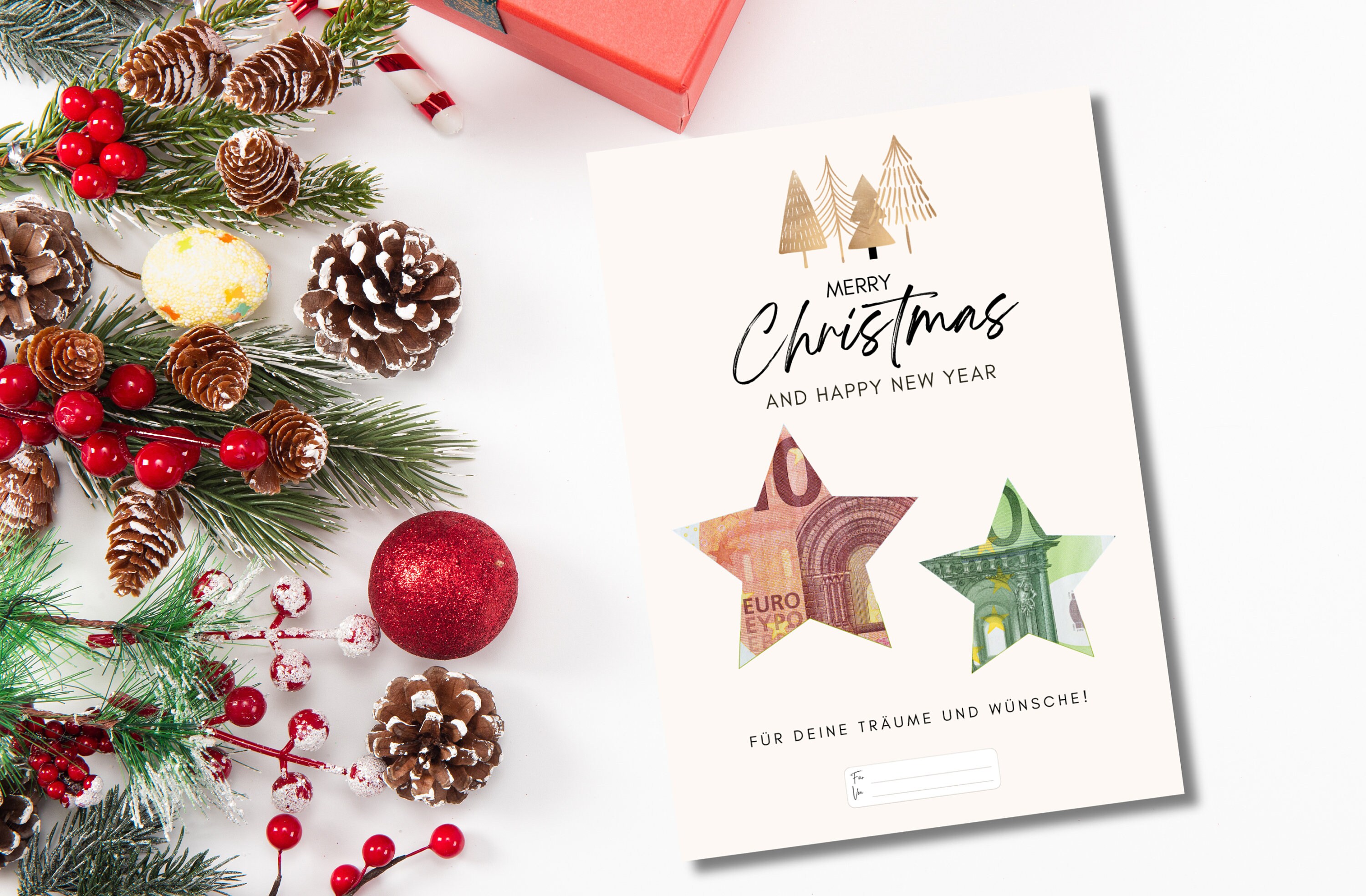 Cadeau de Noël en espèces | Cadeau en espèces à faire soi