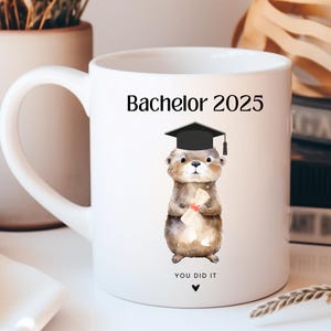 Bachelor Geschenk, Bachelor Tasse personalisiert mit Namen, Bachelor bestanden Geschenk, Bachelor Abschluss Tasse