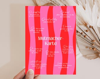 Encouragement card, motivational card, cheer-up gift, card for a friend, you can do it card, self-love card, comfort card