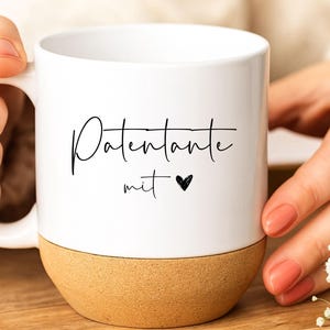 loulala® Mug godmother with heart – gift for godmother, mug, godmother gift birthday, godmother mug, godmother questions