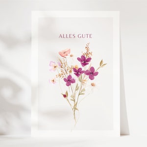 Alles Gute Karte, Geburtstagskarte, Grußkarte zum Geburtstag, Happy Birthday, Abschiedskarte, Abschiedsgeschenk