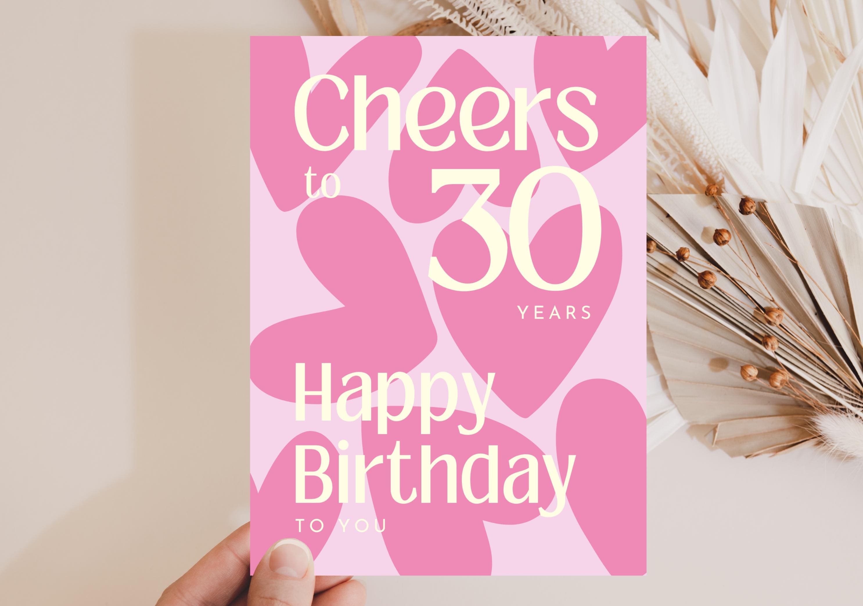 娘の30歳の誕生日カード - Etsy 日本