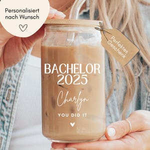 Bachelor 2025 Geschenk Kaffee Becher personalisiert, Bachelor bestanden, Bachelor Geschenk, Bachelor Prüfung bestanden Bachelor Abschluss